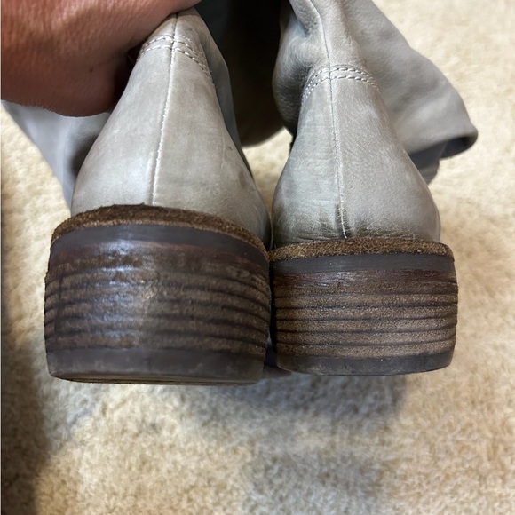 Vic Matie “Free People” pewter gray, suede, slouch boots. Size EU 40 US 9.5-10 - Picture 3 of 7